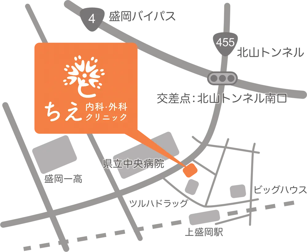 ちえ内科・外科クリニック地図